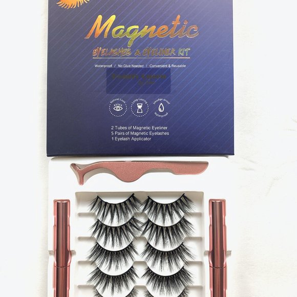 Magnetic Eyelashes and Eyeliner Kit 5 Pairs - Picture 5 of 5